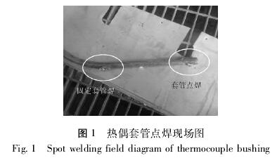 熱電偶套管電焊現(xiàn)場圖示